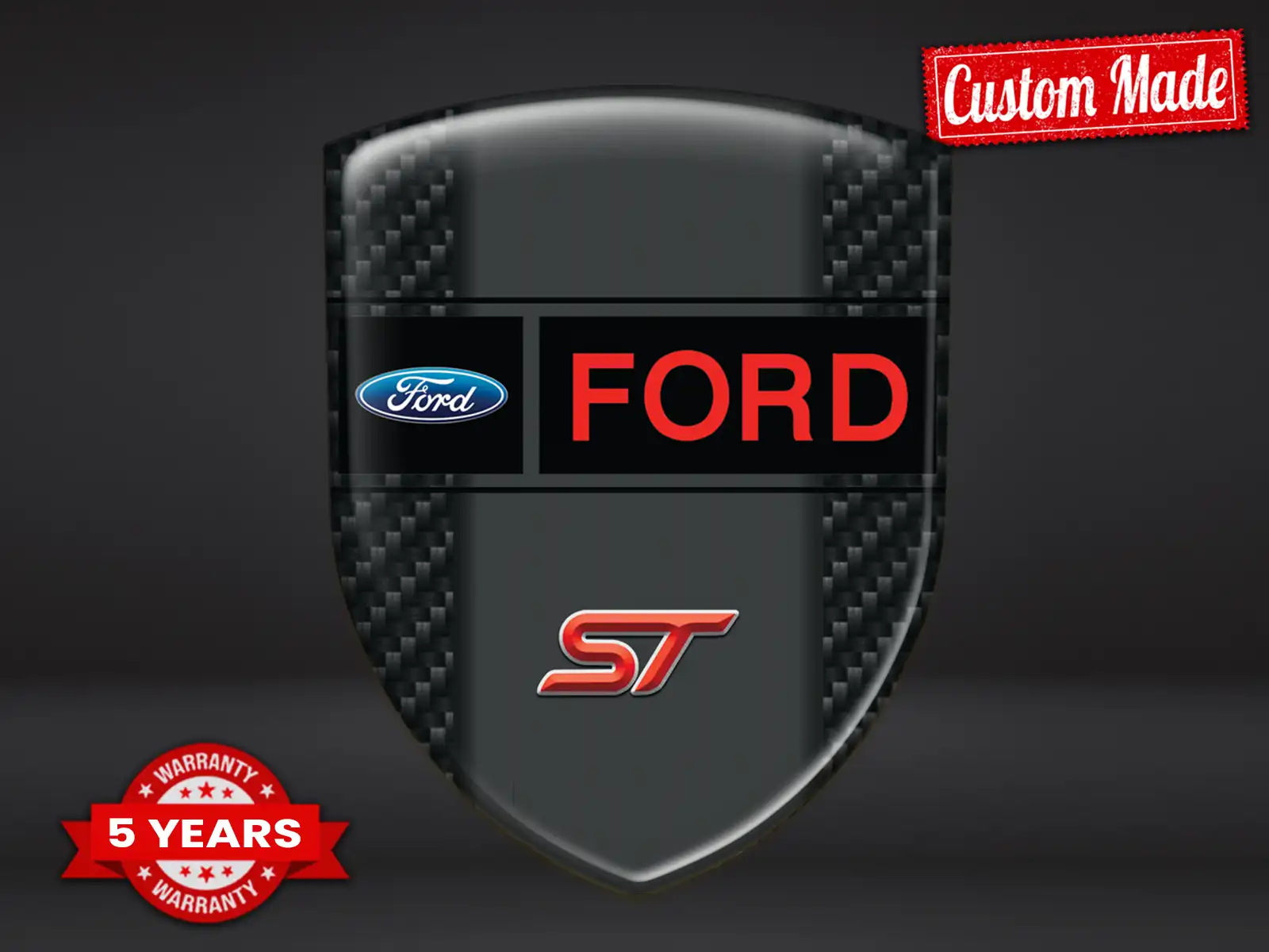 Ford Custom Domes Sticker Exklusiver Look Edle Domes